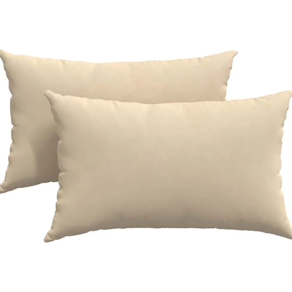Sofa Kussens 2 stuks Crème 50 x 30 cm Stof>vidaXL Best