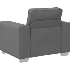 Banken*vidaXL Sofa Stoel 100 cm Stof Donkergrijs