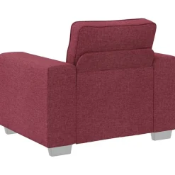 Sofa Stoel Wijnrood 100 cm Stof><noscript><img width=