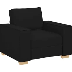 Banken*vidaXL Sofa Stoel 100x78x84 cm Stof Zwart