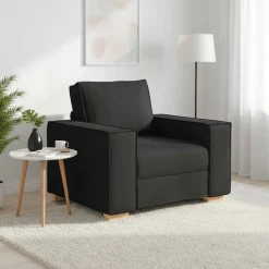Banken*vidaXL Sofa Stoel 100x78x84 cm Stof Zwart
