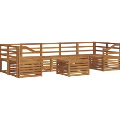 Meubelsets*vidaXL Sofa-Sets 8 pcs Massief Acaciahout Naturel
