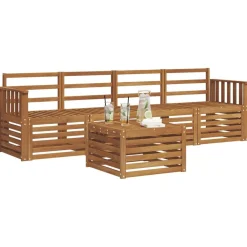 Sofa-Sets 5 pcs Massief Acaciahout><noscript><img width=