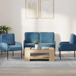 Sofa-Sets met kussen 3 pcs 115 x 56 x 80 cm Multiplex>vidaXL Online