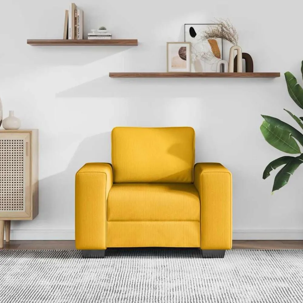 Sofastoel 100x77x82 cm Corduroy Stof>vidaXL Discount