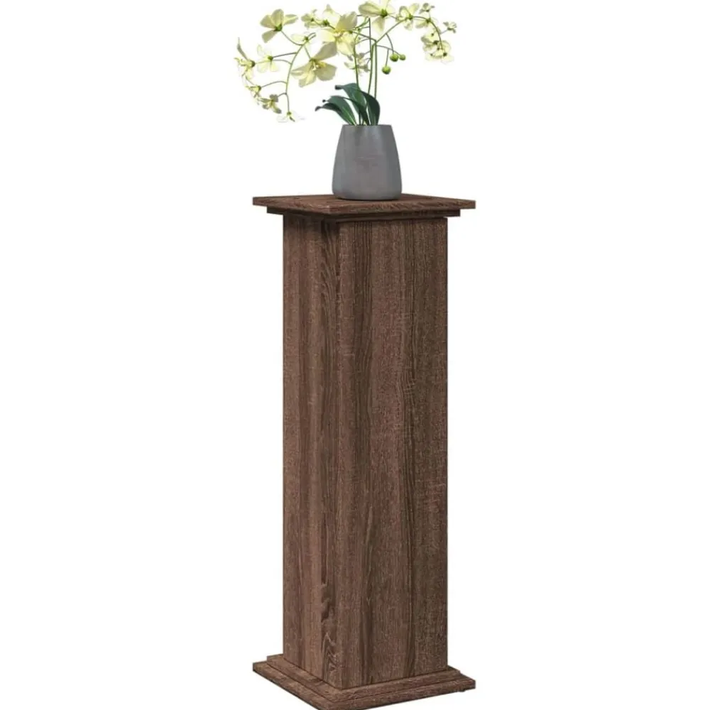 Sokkel met opbergruimte 31x30x90 cm bewerkt hout bruin eiken>vidaXL Discount