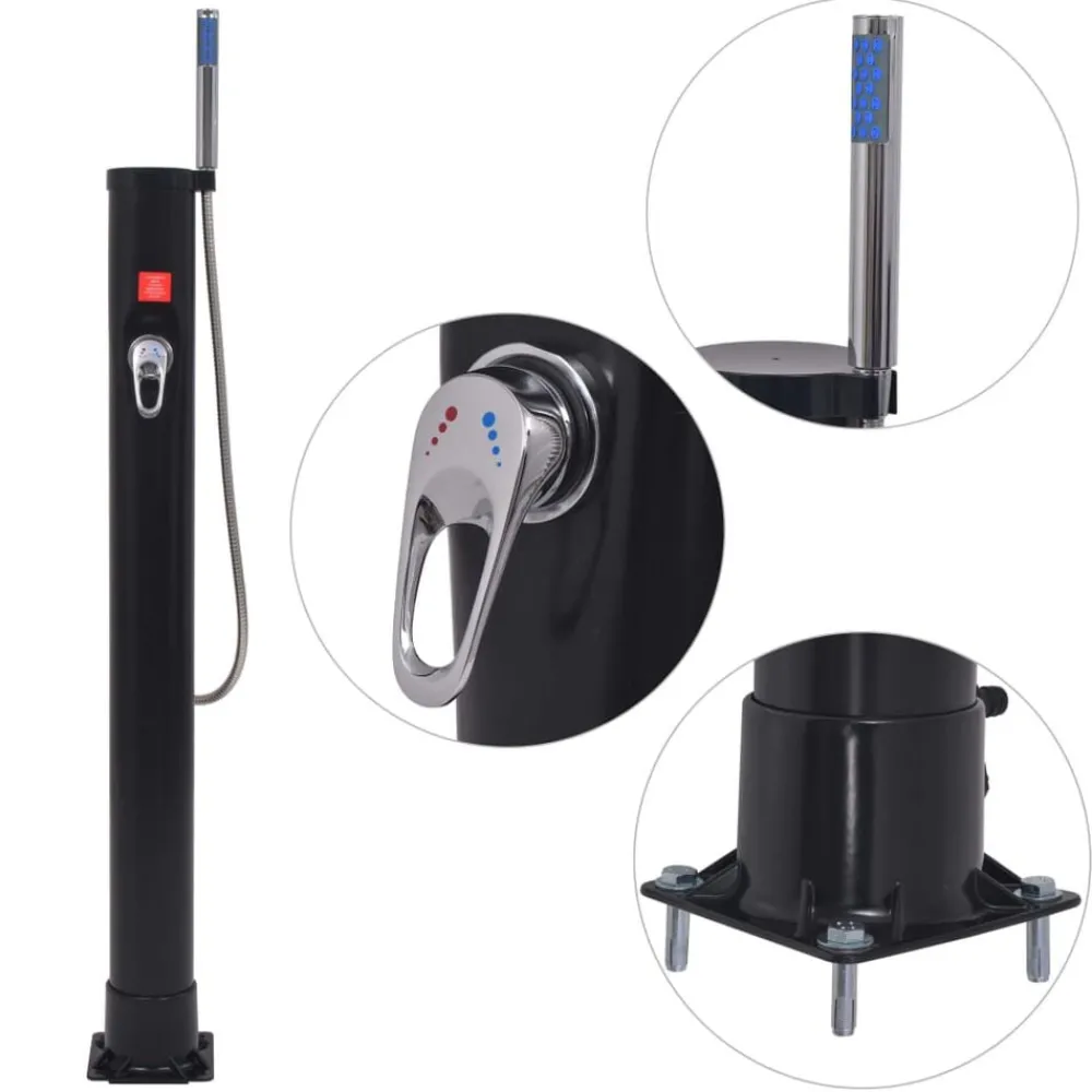 Solar douche 8 L PVC staal>vidaXL Best