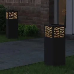 Solar LED Pad Licht 2 pcs Koudgewalst staal><noscript><img width=