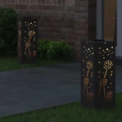 Solar LED Pad Licht 2 pcs Koudgewalst staal><noscript><img width=