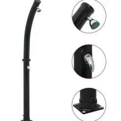 Solardouche 20 L 214 cm zwart>vidaXL Best