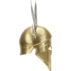 Soldatenhelm Grieks replica LARP staal messingkleurig><noscript><img width=