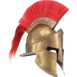 Soldatenhelm Grieks replica LARP staal messingkleurig>vidaXL