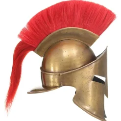 Soldatenhelm Grieks replica LARP staal messingkleurig><noscript><img width=