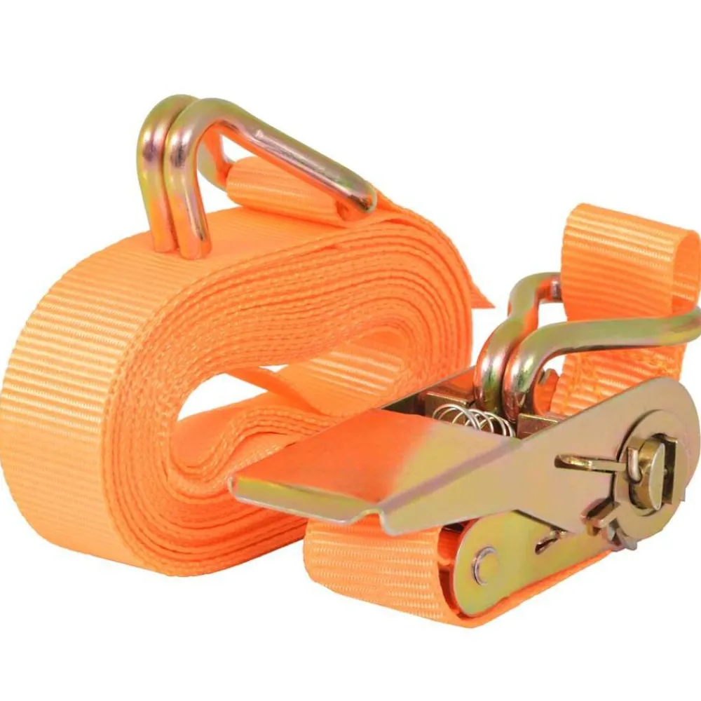 Bouwbeslag*vidaXL Spanbanden 0,4 ton 6mx25mm 4 st Oranje