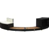 Spa-ombouw poly rattan en acaciahout zwart>vidaXL Hot