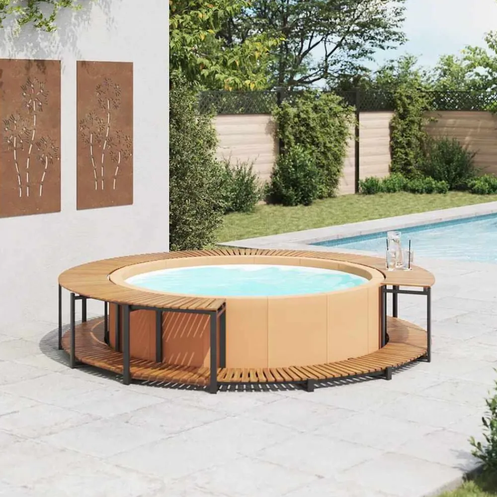Spa-ombouw 273x53 cm massief acaciahout>vidaXL Sale
