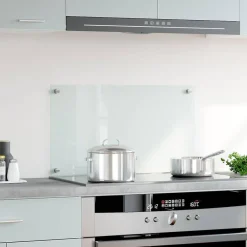 Spatscherm keuken 70x40 cm gehard glas transparant><noscript><img width=