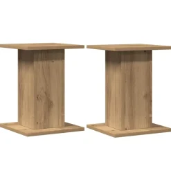Speakerstandaards 2 st 30x30x40 cm hout artisanaal kleurig>vidaXL Outlet