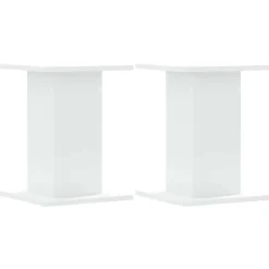 Elektronica*vidaXL Speakerstandaards 2 st 30x30x40 cm bewerkt hout Wit