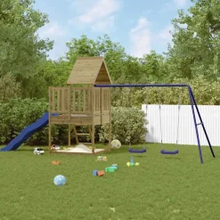 Buitenspeelgoed*vidaXL Speelhuis geïmpregneerd grenenhout