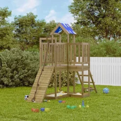Buitenspeelgoed*vidaXL Speelhuis geïmpregneerd grenenhout