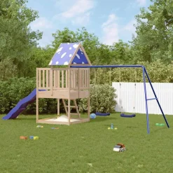 Buitenspeelgoed*vidaXL Speelhuis massief grenenhout