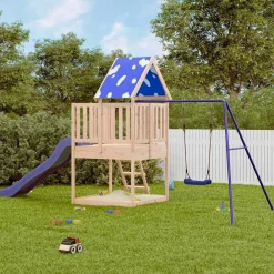 Buitenspeelgoed*vidaXL Speelhuis massief grenenhout