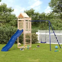 Buitenspeelgoed*vidaXL Speelhuis massief grenenhout
