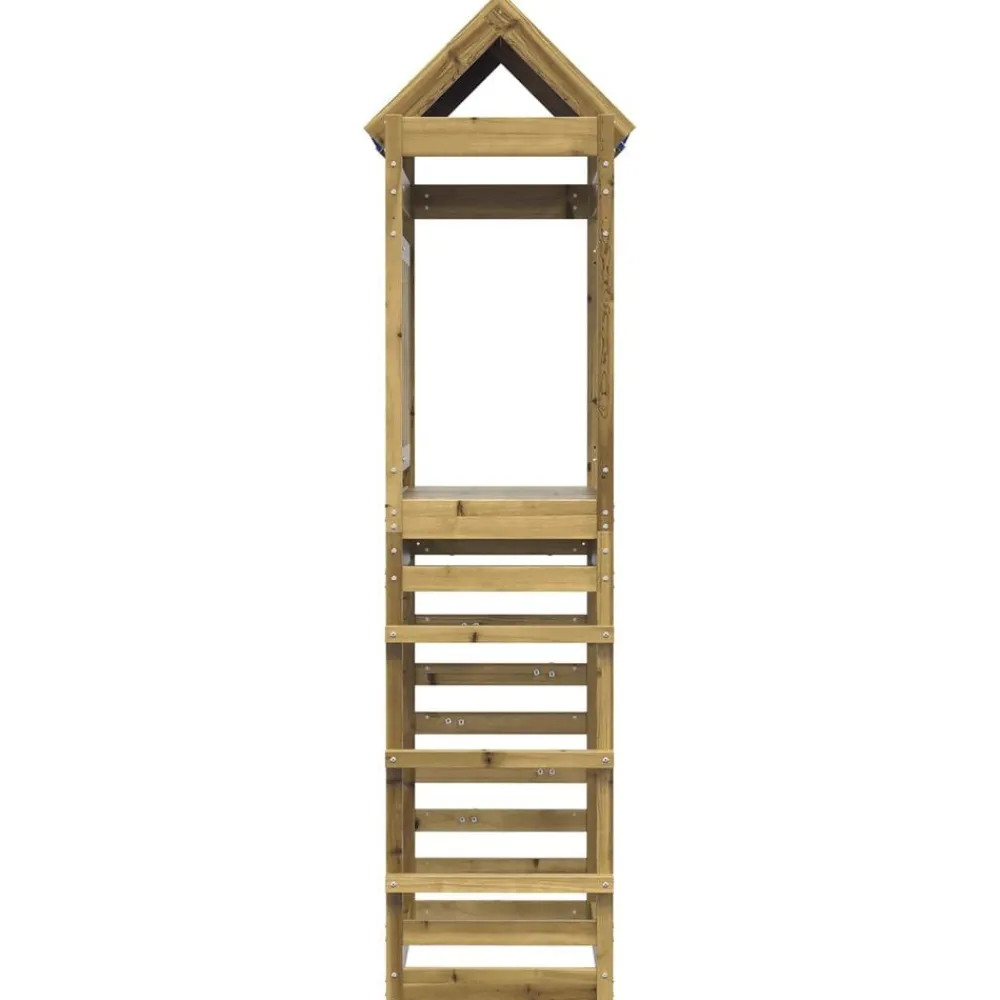 Speeltoren Bruin 85 x 52,5 x 239 cm Massief geïmpregneerd hout>vidaXL Clearance