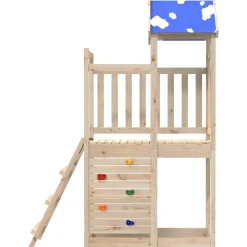 Buitenspeelgoed*vidaXL Speeltoren Bruin 110,5 x 52,5 x 215cm Massief grenenhout