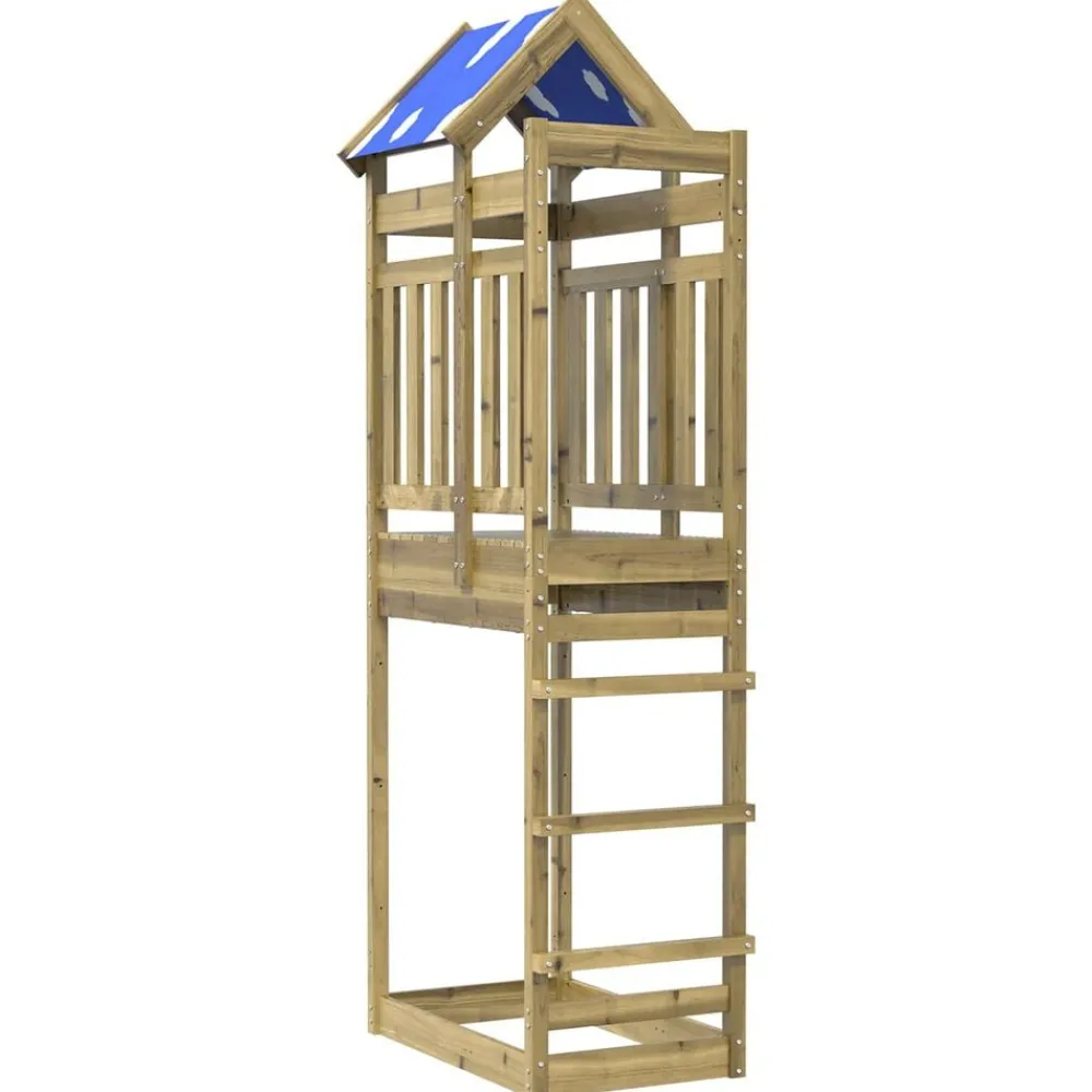 Speeltoren Bruin 52,5 x 85 x 239 cm Massief geïmpregneerd hout>vidaXL Best