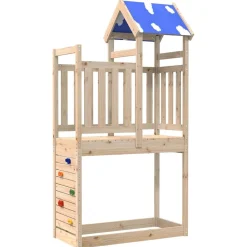 Speeltoren Bruin 110,5 x 52,5 x 215 cm Massief grenenhout>vidaXL Hot