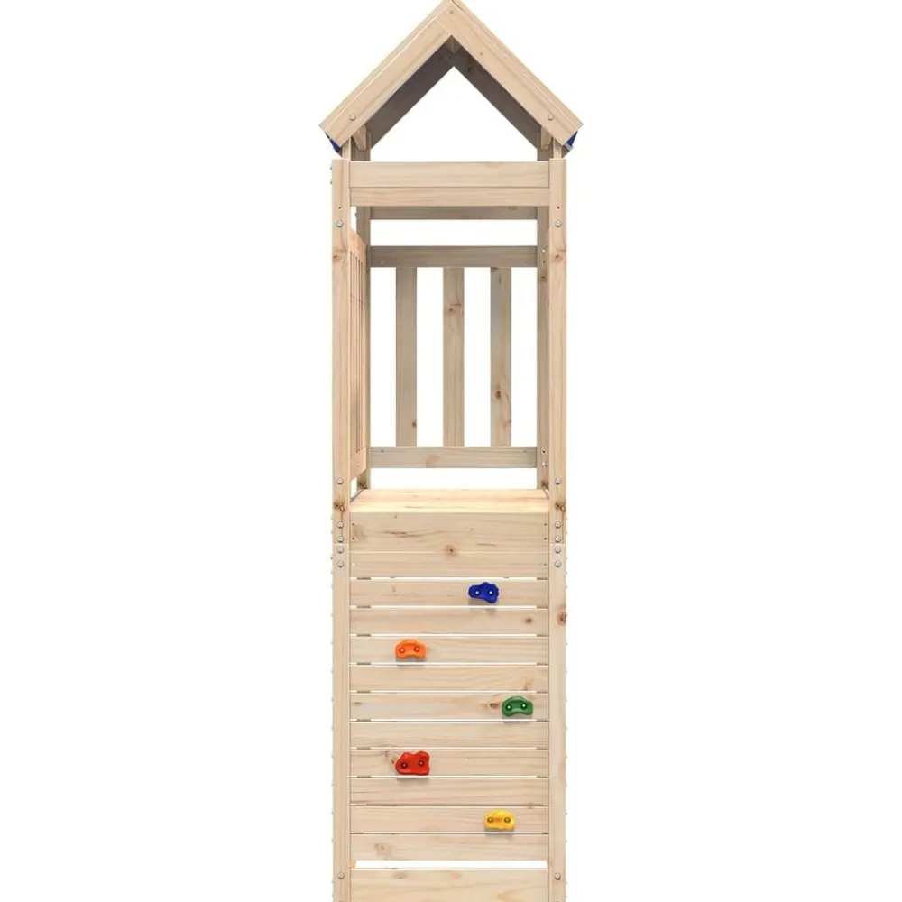 Speeltoren Bruin 110,5 x 52,5 x 215 cm Massief grenenhout>vidaXL Hot