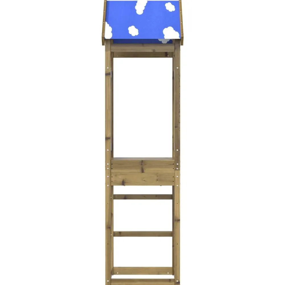 Buitenspeelgoed*vidaXL Speeltoren Bruin Massief geïmpregneerd hout