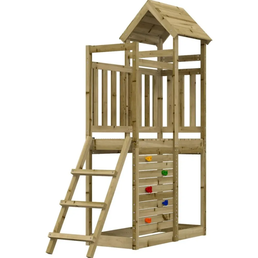 Speeltoren Bruin Massief geïmpregneerd hout>vidaXL Sale