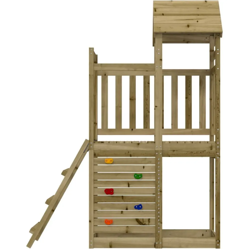 Speeltoren Bruin Massief geïmpregneerd hout>vidaXL Sale