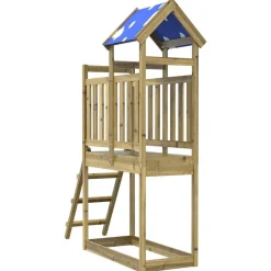 Buitenspeelgoed*vidaXL Speeltoren Bruin Massief geïmpregneerd hout