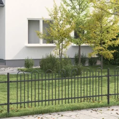 Tuinafscheidingen*vidaXL Spike Boog Hek Dronten Zwart