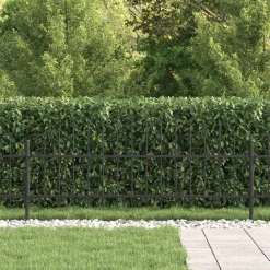 Spike Fence Asten Zwart 200 x 130 cm Gepoedercoat staal><noscript><img width=