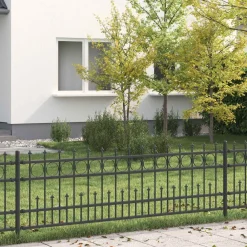 Tuinafscheidingen*vidaXL Spike Ring Hek Horst Zwart