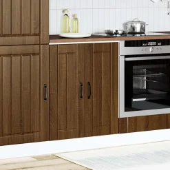 Kasten & Opbergmeubelen*vidaXL Spoelbakonderkast Lucca bewerkt hout kleur Bruin eiken