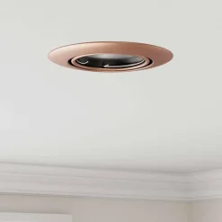 Verlichting*vidaXL Spotje 6 pcs 9 x 9 x 2.5 cm Metaal Koper