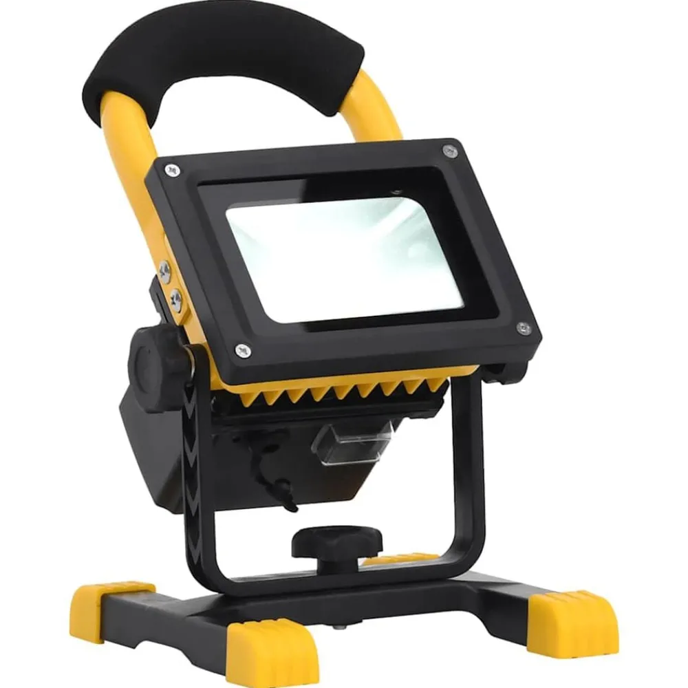 Verlichting*vidaXL Spotlight met handvat oplaadbaar LED 30 W Koudwit
