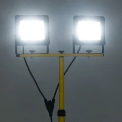 Verlichting*vidaXL Spotlight met statief LED 2x100 W Koudwit