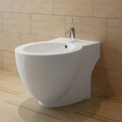 Staand bidet rond keramiek wit>vidaXL New