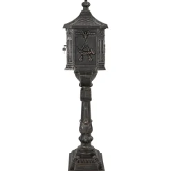 Staande brievenbus 42,5 x 29,5 x 117 cm Gegoten aluminium><noscript><img width=