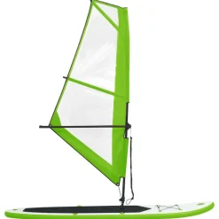 Buitensport*vidaXL Stand Up Paddleboard opblaasbaar met zeilset en wit Groen