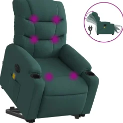 Sta-op-massagestoel elektrisch verstelbaar stof>vidaXL New
