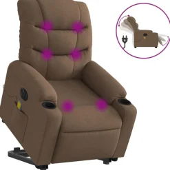 Sta-op-massagestoel elektrisch verstelbaar stof>vidaXL Clearance