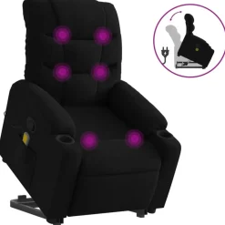 Sta-op-massagestoel verstelbaar stof>vidaXL Clearance